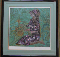 Girl in Violet 1989 Limited Edition Print by Zhou Ling - 1 Girl in Violet 1989 Limited Edition Print by Zhou Ling - 1