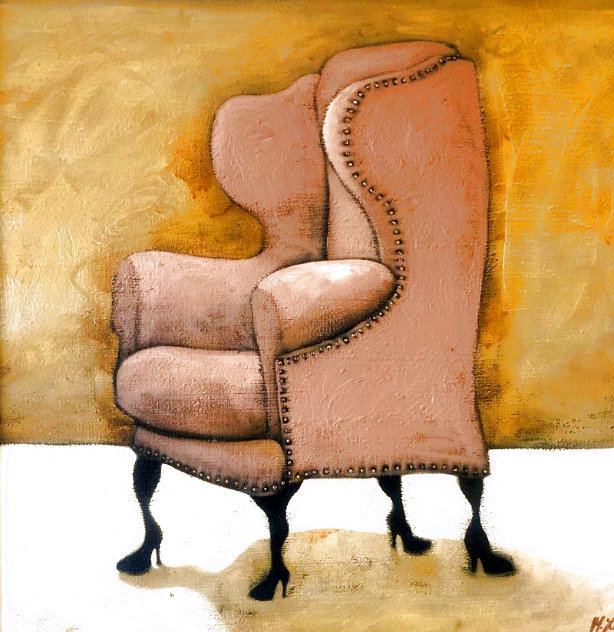 High Heel Chair 20x19 Original Painting by Matt Lively