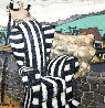 Zebra Chair 7x7 Original Painting by Matt Lively - 0