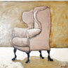 High Heel Chair 24x24 - Mixed Media on Board Original Painting by Matt Lively - 0 High Heel Chair 24x24 - Mixed Media on Board Original Painting by Matt Lively - 0