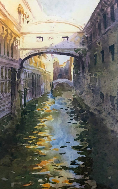 Venice Canal - Italy Limited Edition Print by J. Torrents Llado