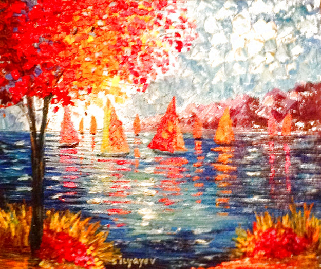 Out on the Water 2015 31x35 Huge by 