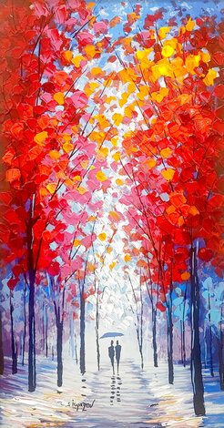 Ruby Twilight 2017 Embellished Serigraph on Board Limited Edition Print - Slava Ilyayev