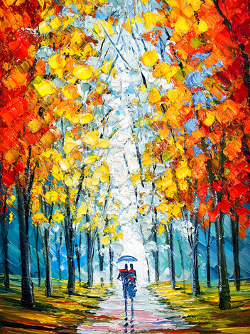 Untitled Autumn Landscape 2024 16x20 Original Painting - Slava Ilyayev