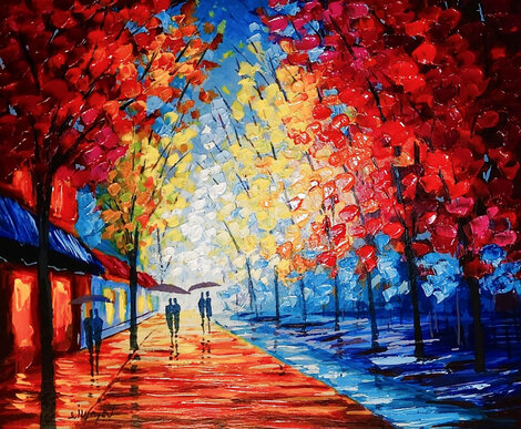 Shadows in the Rain 2016 28x25 Limited Edition Print - Slava Ilyayev