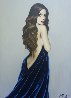 Girl in Blue 2001 53x37 Original Painting by Taras Loboda - 0 Girl in Blue 2001 53x37 Original Painting by Taras Loboda - 0