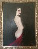 Lady in Red 2004 54x43 - Huge Original Painting by Taras Loboda - 1