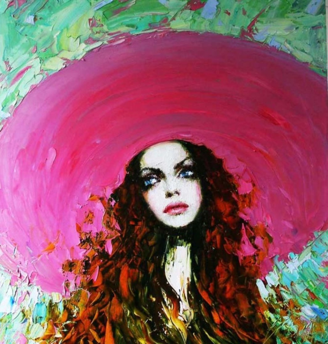 Solange 2010 29x25 Original Painting by Taras Loboda Solange 2010 29x25 Original Painting by Taras Loboda