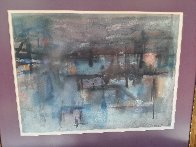 Untitled Watercolor 1959 23x27 Watercolor by Michael Loew - 2 Untitled Watercolor 1959 23x27 Watercolor by Michael Loew - 2