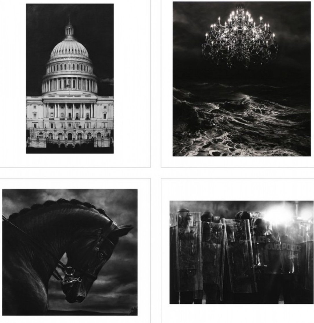 Charcoal Portfolio Suite of 4 2013 Limited Edition Print by Robert Longo