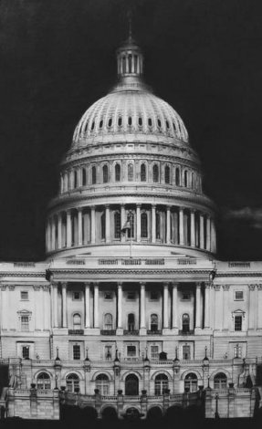Untitled (Capitol Detail) 2013 - Washington D.C. Limited Edition Print - Robert Longo
