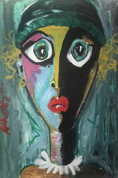 Sullen 2000 36x24 Original Painting - Ashley Longshore