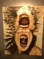 Scream 60x47 Super Huge Original Painting by Ashley Longshore - 1 Scream 60x47 Super Huge Original Painting by Ashley Longshore - 1