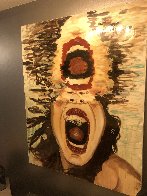 Scream 60x47 Super Huge Original Painting by Ashley Longshore - 2 Scream 60x47 Super Huge Original Painting by Ashley Longshore - 2