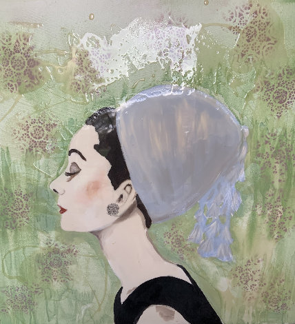 Audrey Hepburn 2010 30x30 Original Painting - Ashley Longshore
