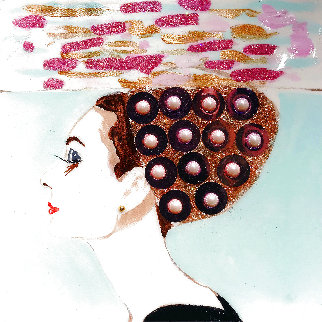 Audrey Hepburn #39 2017 12x12 Original Painting - Ashley Longshore Audrey Hepburn #39 2017 12x12 Original Painting - Ashley Longshore