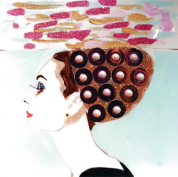 Audrey Hepburn #39 2017 12x12 Original Painting - Ashley Longshore