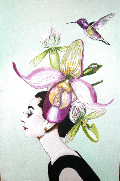 Audrey Large 2014 72x48 Original Painting - Ashley Longshore