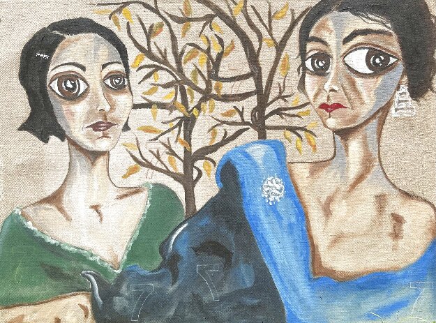 Autumn of My Life 2004 48x36 - Huge Original Painting - Ashley Longshore