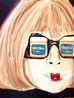 Anna Wintour in Vaseline 2010 16x16 - New York, NYC Original Painting by Ashley Longshore - 1 Anna Wintour in Vaseline 2010 16x16 - New York, NYC Original Painting by Ashley Longshore - 1