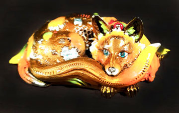 Foxy (Micro) Bronze Sculpture 3 in Sculpture - Nano Lopez Foxy (Micro) Bronze Sculpture 3 in Sculpture - Nano Lopez