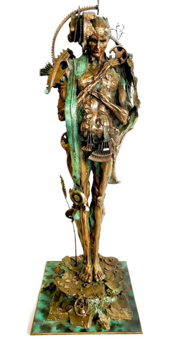 Man PH Industman Bronze Sculpture 1997 34 in Sculpture by Nano Lopez