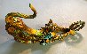 Catfish Lily Bronze Sculpture 2016 17 in - Medium Sculpture by Nano Lopez - 2