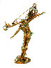 Man Balance Large Limited Edition Bronze Sculpture 24 in w Print EXTINCT- Huge Sculpture by Nano Lopez - 1
