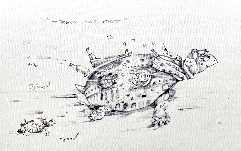 Tracy (The Fast) Concept 2015 Embellished - Turtle Limited Edition Print - Nano Lopez
