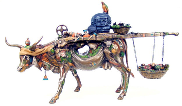 Matilda Bronze Sculpture 2017 - Large 15 in Sculpture - Nano Lopez