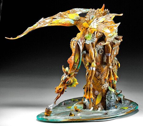 Kiko Bronze Sculpture 2016 24 in - Large w/ Giclee Sculpture - Nano Lopez