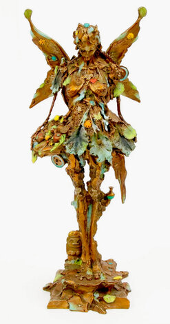Maria De La Tierra Bronze Sculpture -  2007 33 in - Huge Sculpture - Nano Lopez