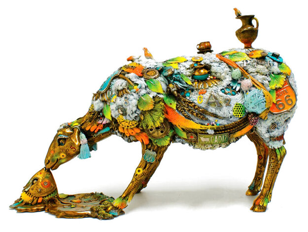 Alberta Bronze Sculpture 2009 23 in - Large Sculpture - Nano Lopez