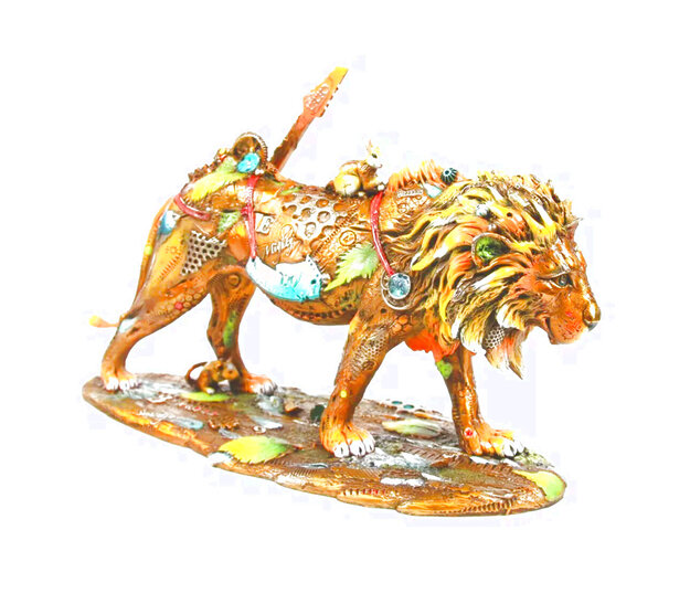 Leonardo Medium Bronze Sculpture 2015 15 in Sculpture - Nano Lopez