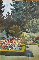 Garden's At Shoreacres Watercolor 1994 21x17 Watercolor by Carolyn Lord - 1