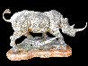 Heavy Duty Rhino Bronze Sculpture 25 in Sculpture by Lorenzo Ghiglieri - 0