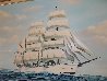USCG Cutter Eagle 1982 29x41 Original Painting by Richard K. Loud - 2 USCG Cutter Eagle 1982 29x41 Original Painting by Richard K. Loud - 2