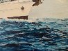 USCG Cutter Eagle 1982 29x41 Huge Original Painting by Richard K. Loud - 5