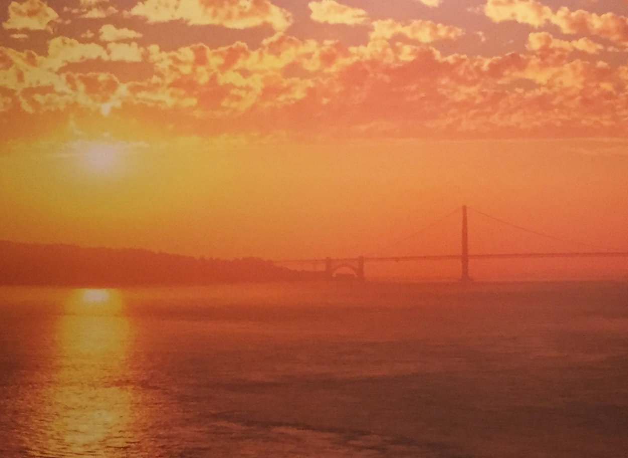 Glisten Golden - San Francisco 15x40  Huge Panorama by Rodney Lough, Jr. 