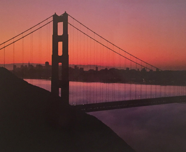 Pale Moon Rising - San Francisco - California Panorama by Rodney Lough, Jr.