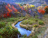 Sweet Autumn Evening - Koa Wood Frame Panorama by Rodney Lough, Jr. - 0