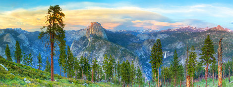 Half Dome at Twilight 1.7M - Huge Mural Size - Yosemite NP, California Panorama - Rodney Lough, Jr.