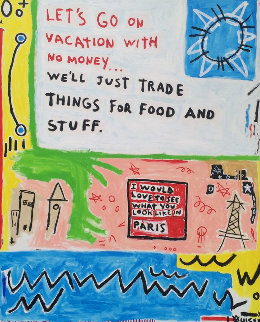 Vacation 2015 60x48 Original Painting - Louis XXX Vacation 2015 60x48 Original Painting - Louis XXX