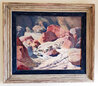 Symphony in Red (Painted Canyon, Near Mecca) 1965 28x33 California - Coachella Original Painting by Ralph Love - 1 Symphony in Red (Painted Canyon, Near Mecca) 1965 28x33 California - Coachella Original Painting by Ralph Love - 1