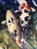 Untitled Koi Watercolor 1997 28x39 Watercolor by Kent Lovelace - 4