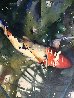 Untitled Koi Watercolor 1997 28x39 Watercolor by Kent Lovelace - 5