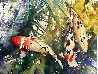 Untitled Koi Watercolor 1997 28x39 Watercolor by Kent Lovelace - 6