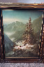 Untitled (Evening Mountain Scene) 44x34 Original Painting by Ludwig Muninger - 3