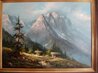 Waxensteiner, Garmisch 30x38 - Oil on Canvas - Germany Original Painting by Ludwig Muninger - 1