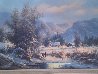 Winter Landscape Painting -  30x42 Huge Original Painting by Ludwig Muninger - 2